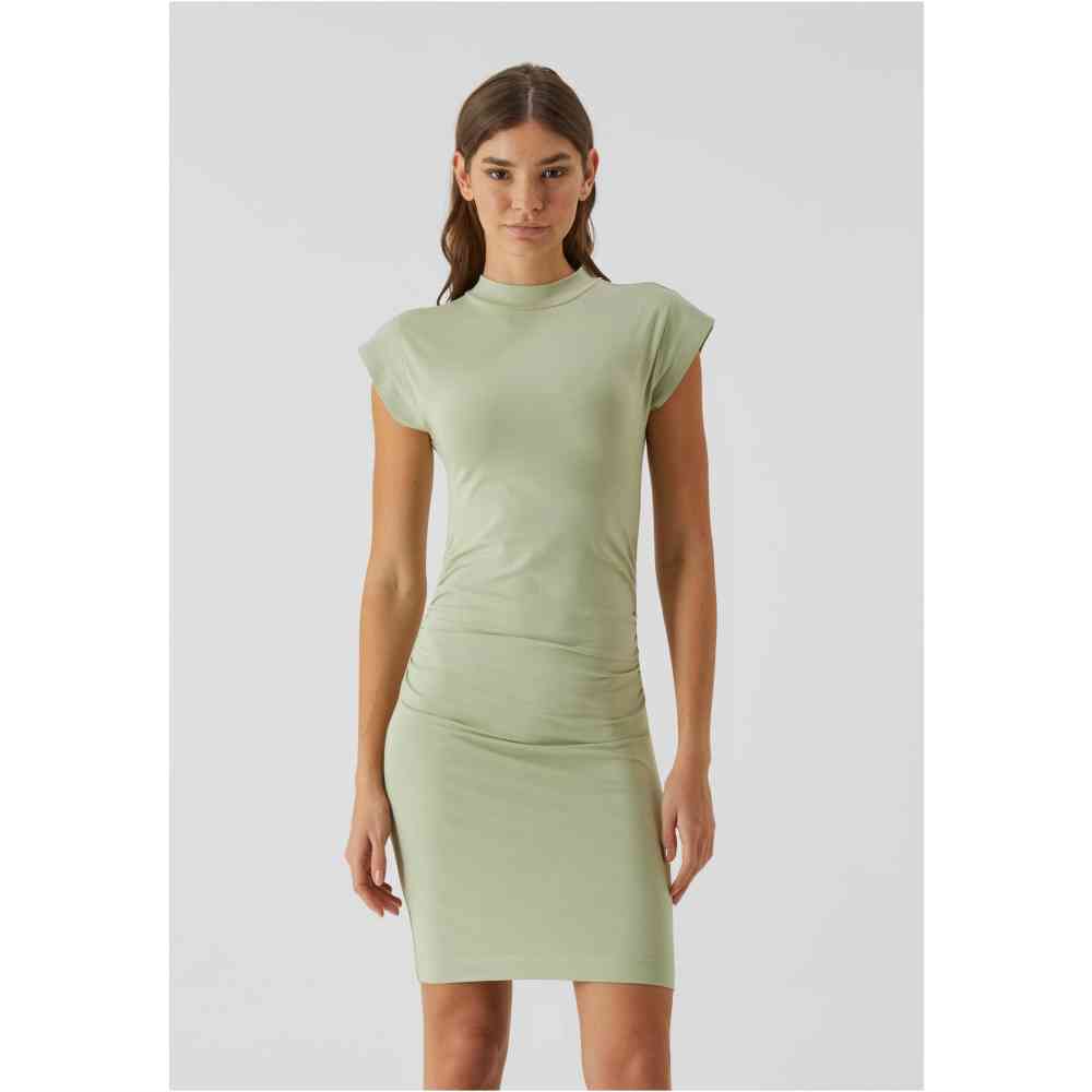 Urban Classics - Short Cotton Jersey Bleistift kleid - Grün